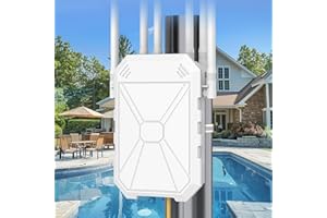 AX1800 Long Range Outdoor WiFi Extender Signal Booster with 6 Antennas, Outdoor WiFi 6 Extender, IP67 Weatherproof Gigabit Wi