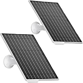 2 Pack 9W Solar Panels- IP65 Waterproof, High Efficiency Charger with 10FT USB-C Cable and Micro USB Adapter, Works in -4&deg;F~176&deg;F, for Outdoor Cameras, Smartphones and All DC 5V Devices