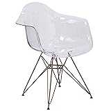 Flash Furniture Alonza Series Transparent Side