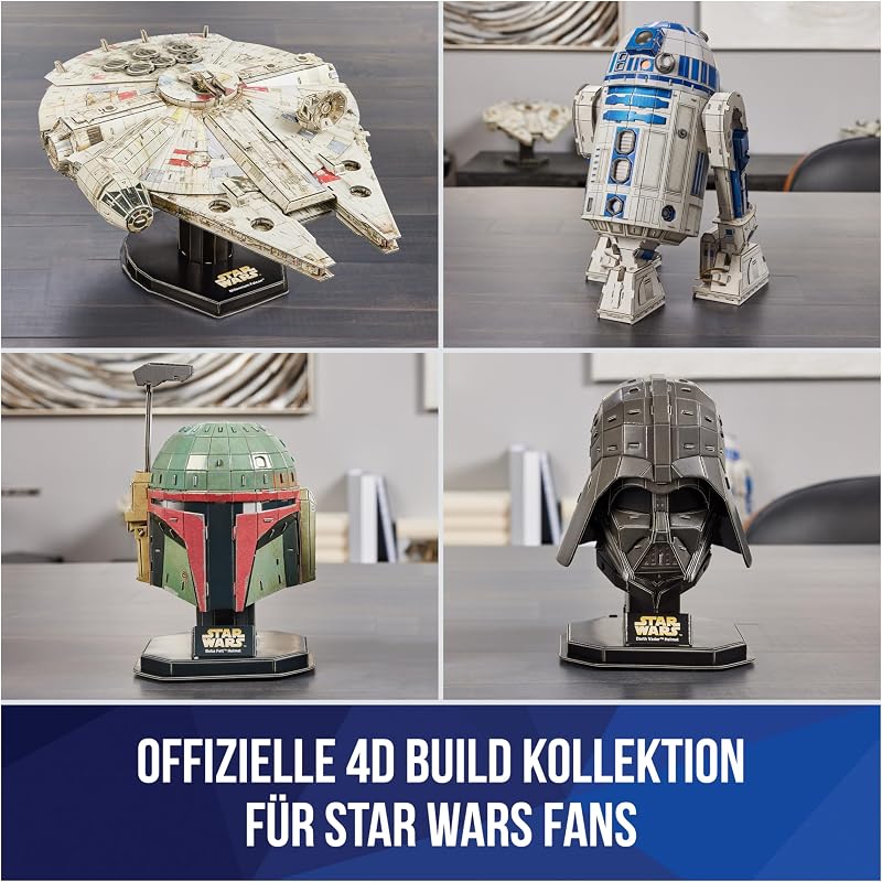 - Star Wars R2-D2 - detailreiches 3D-Puzzle aus hochwertigem Karton, 201 Teile, für Star Wars Fans ab 12 Jahren