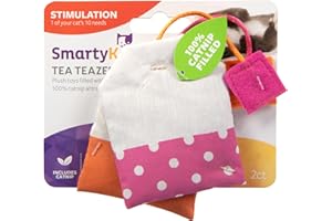 SmartyKat (2 Count Tea Teazers Catnip Cat Toys - Pink/Orange, 2 Count