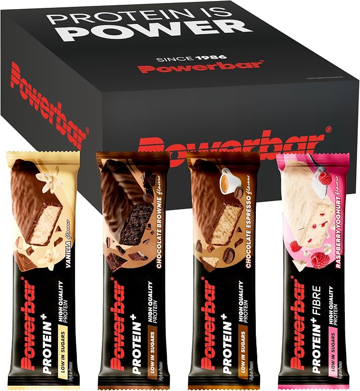 - Protein Plus - Low Sugar Multiflavour Box - 16x35g - Barres protéinées avec fibres alimentaires