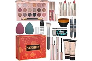 VENSHUN All in One Makeup Kit for Women Full Kit Makeup Gift Set for Women & Girls Makeup Sets for Teens Girls 18Color Eyeshadow Palette Lipstick Eyebrow Pencil Makeup Set for Women Girls Teens