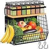 Magnetic Shelf for Fridge with Wood Lid, Fruit