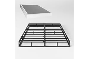 Aardhen Full Box Spring 5 Inch High Profile Strong Metal Frame Mattress Foundation, Quiet Noise-Free,Easy Assembly, 3000lbs Max Weight Capacity