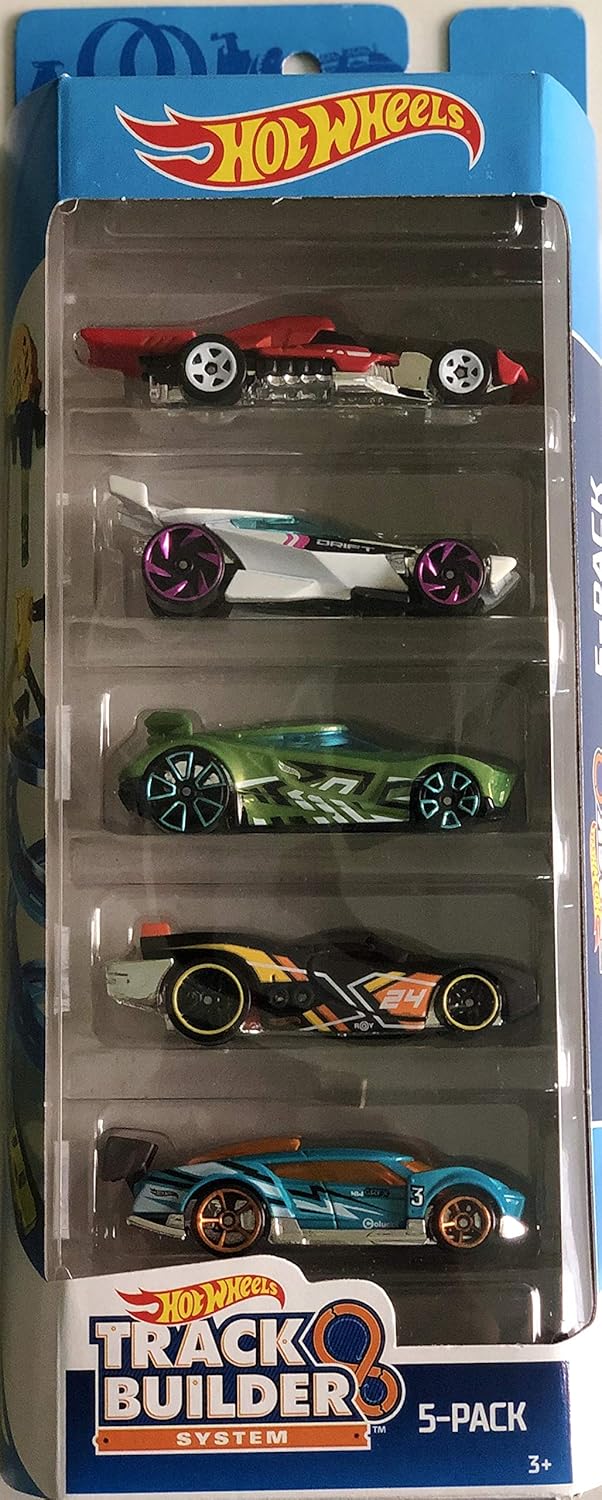 hot wheels track builder cars