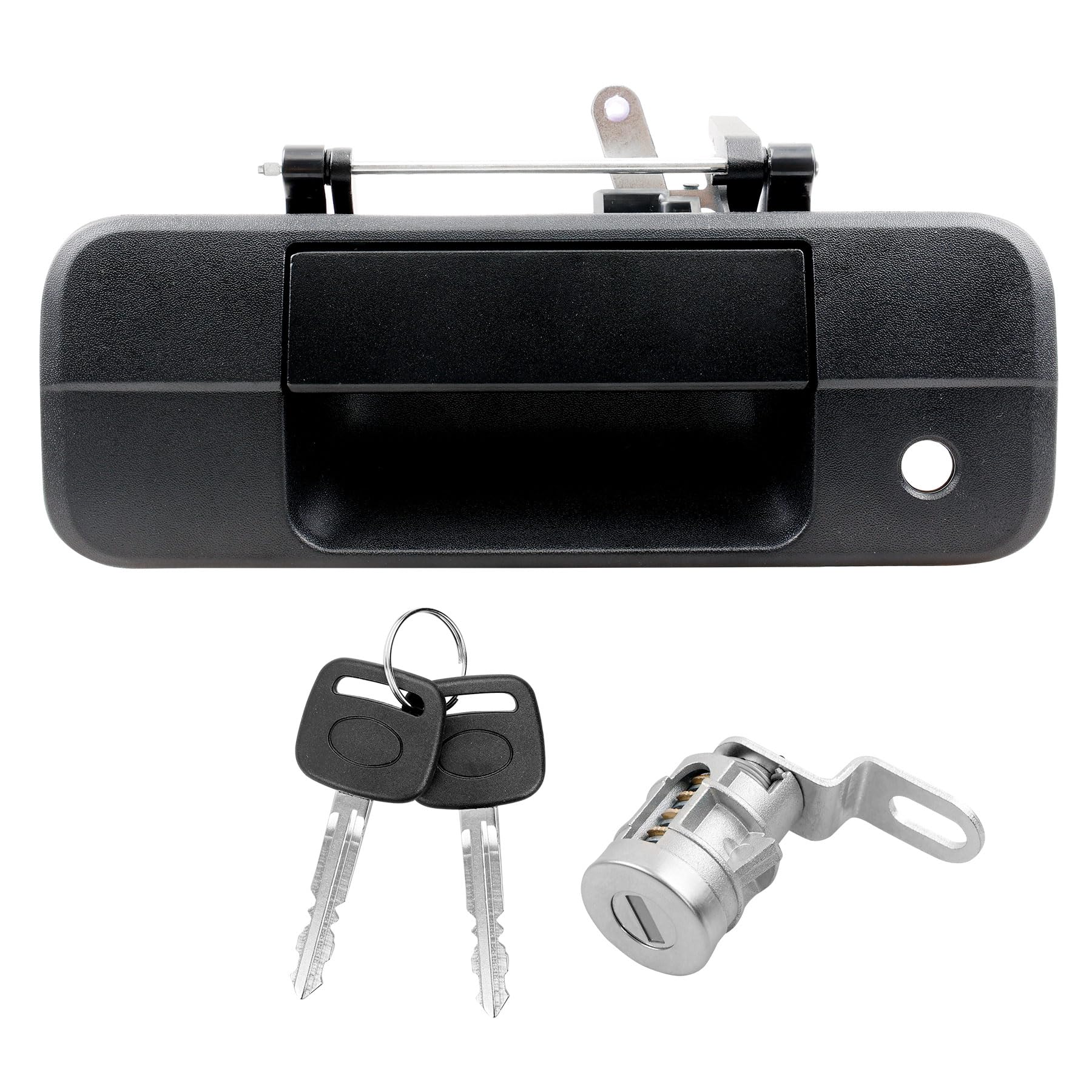 Photo 1 of 81213 Upgarde Metal Tailgate Handle Compatible with 2007-2013 Toyota Tundra, Liftgate Latch Handle with Key Lock Cylinder, Replaces# 69090-0C040, 690900C040