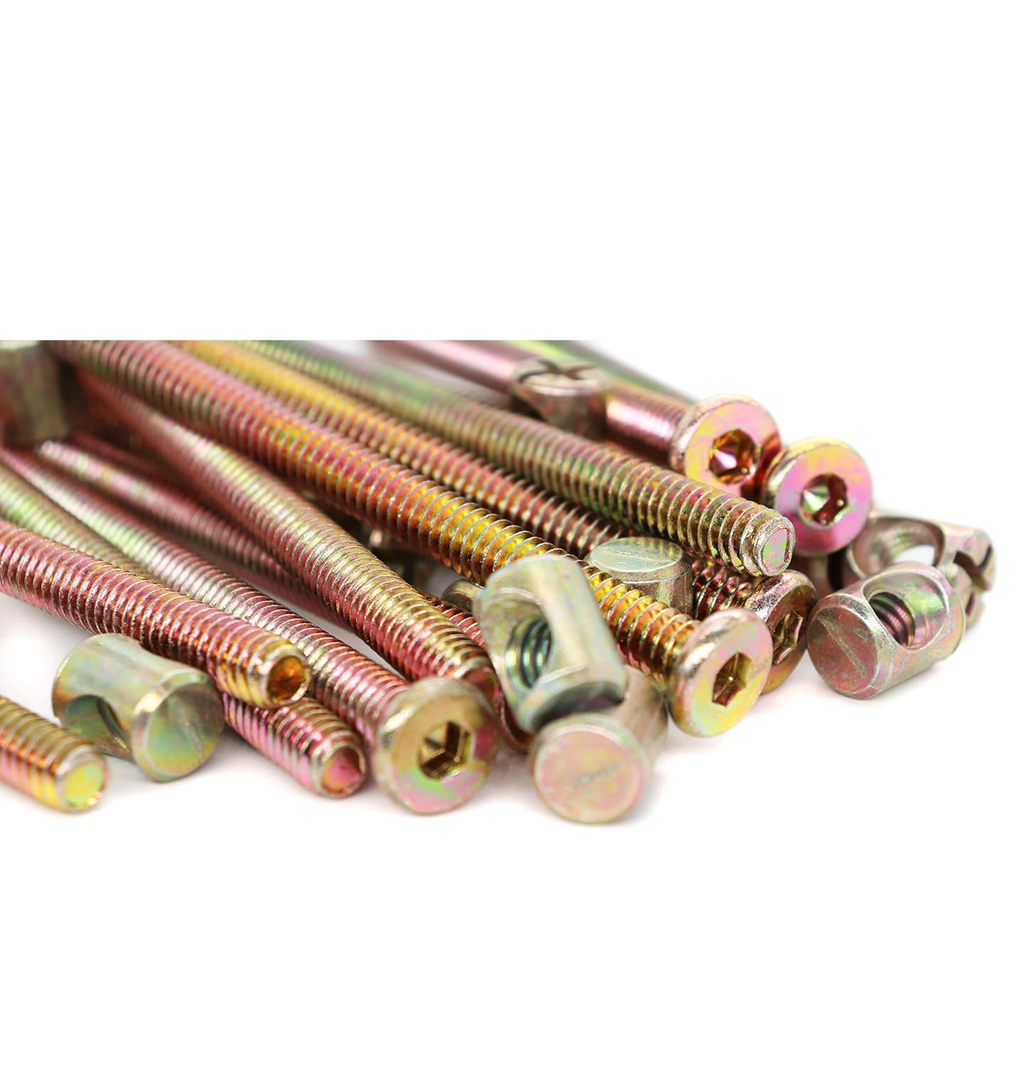 Zinc Plated Hex Socket Cap Bolts Barrel Nuts for Bunk Bed Cots Chiars