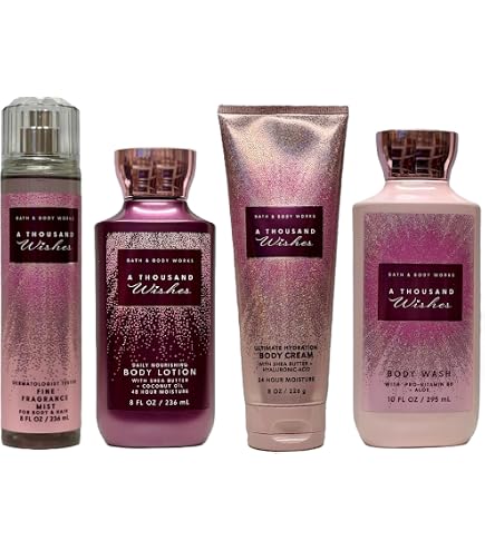 Amazon.com : Bath & Body Works A THOUSAND WISHES Deluxe 4pc Gift