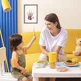 Cherry Cheers Family Handprint Kit Wooden Frame Non-Toxic Paints Transparent view 3