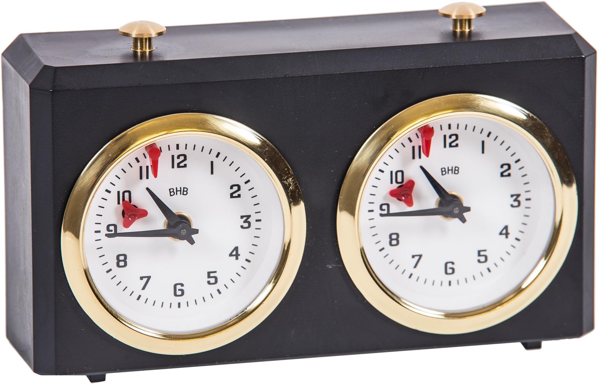 Chess Clock - SQUARE by BHB Classic - Black - Chess Timer