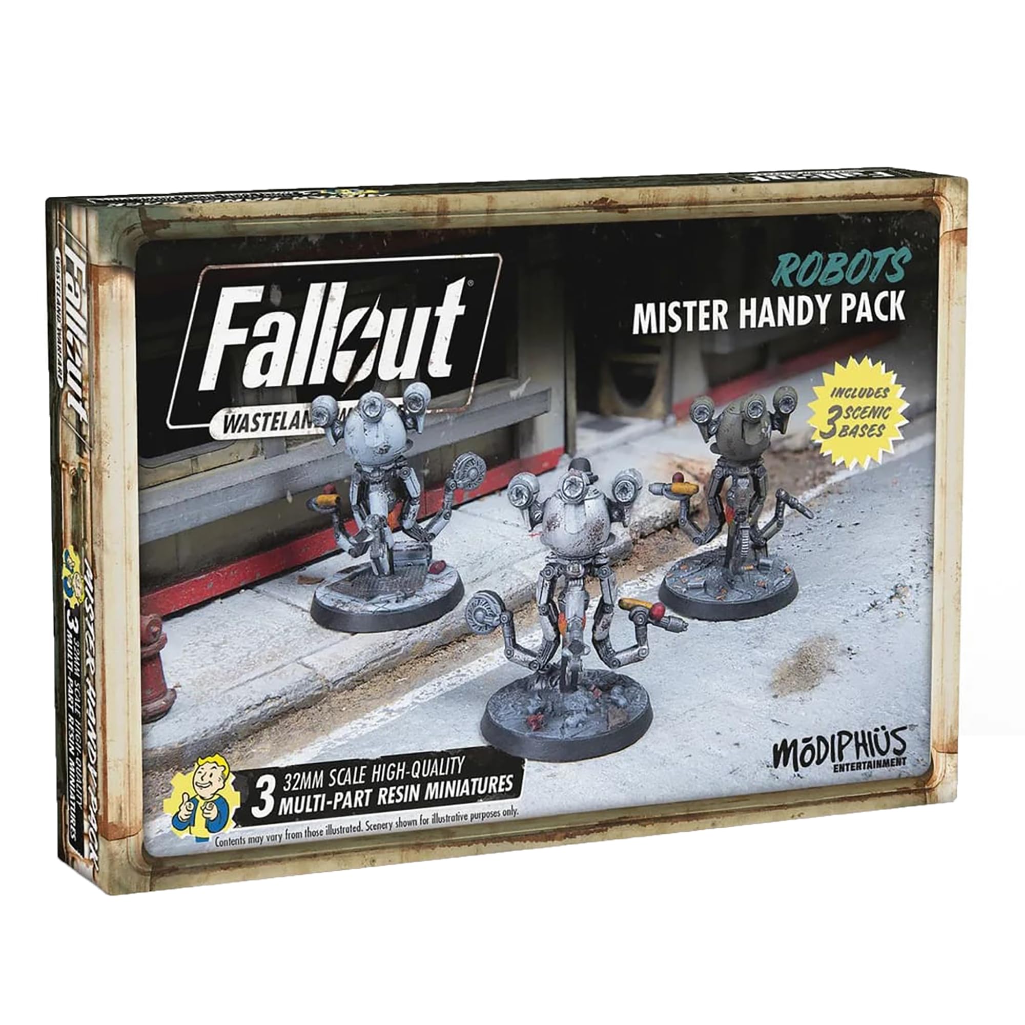 Modiphius, Fallout: Wasteland Warfare - Robots: Mister Handy Pack — image 1