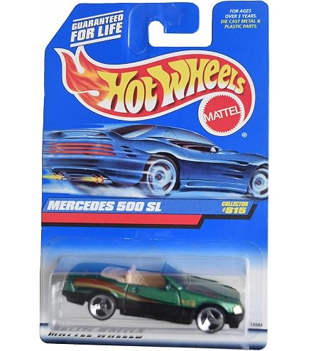 Amazon.com: Hot Wheels 1995-494 Mercedes 500sl 1:64 Scale : Toys