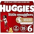 Baby Diapers, Size 6, Huggies Little Snugglers, Gentle Skin Protection, 96ct