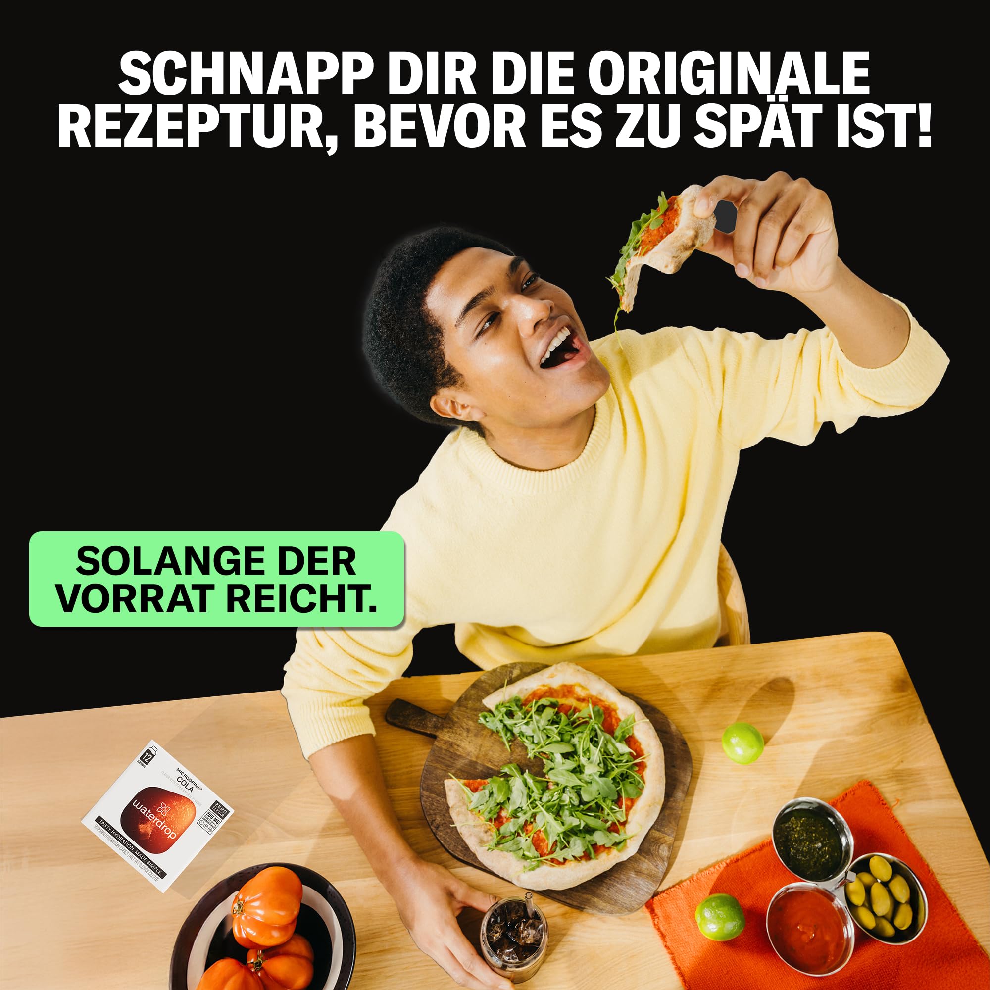 waterdrop® Original Cola - letzte Chance – 36 Drops Würfel ohne Kalorien - Klassische Rezeptur, Geschmack für Wasser, zuckerfrei - Zero Cola Getränkepulver - Softdrink Alternative - kalorienfrei 7