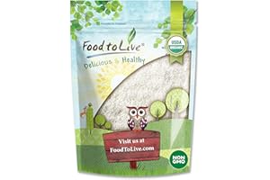 Food to Live - Organic Shredded Coconut, 12 Ounces Non-GMO, Unsweetened Coconut Flakes, Desiccated, Medium Shreds, Kosher, Vegan, Bulk