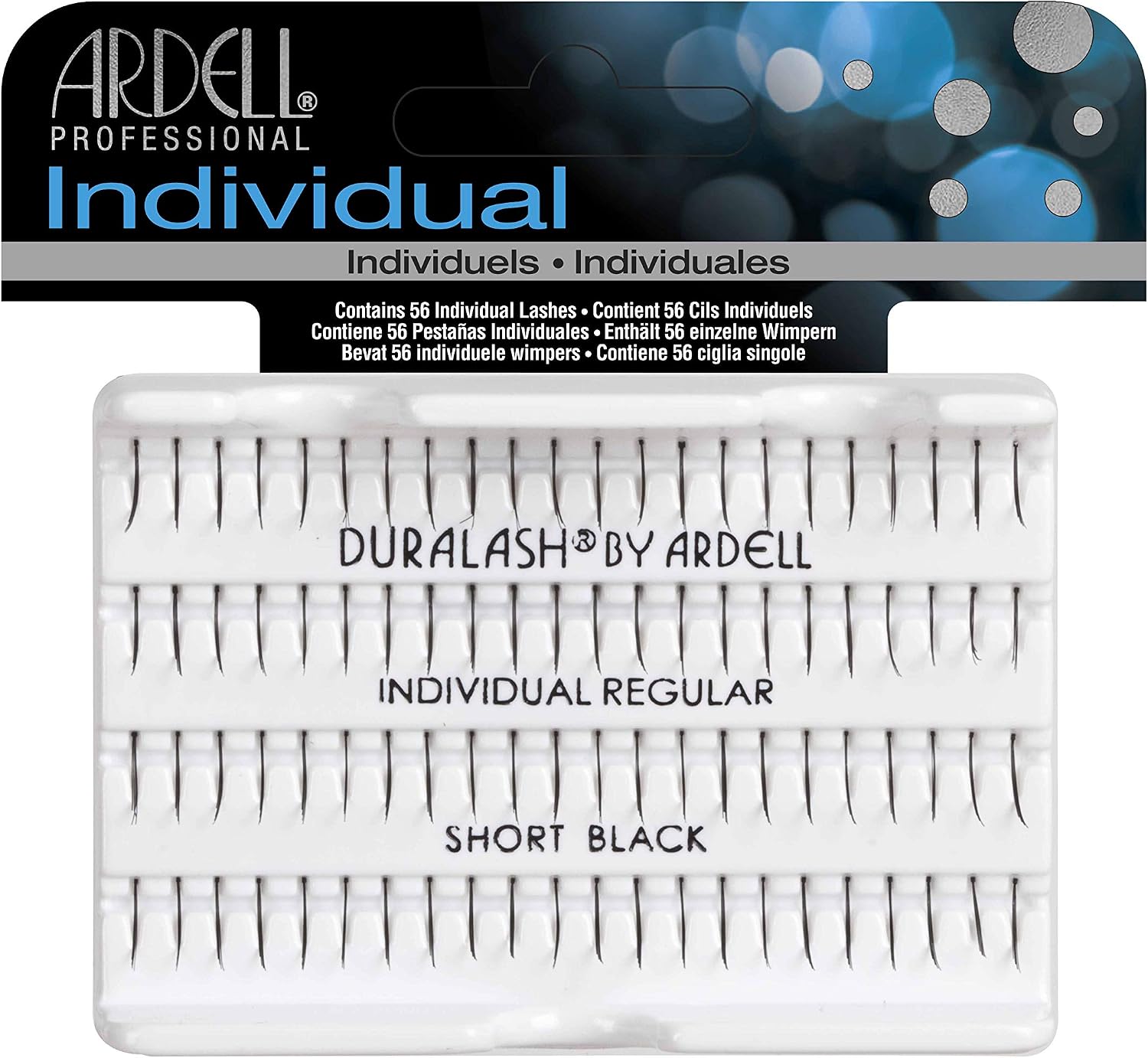 Ardell Regular Short Black Individual Lashes, 56 count (Pack of 1)