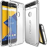 Custodia Nexus 6P , Ringke FUSION[CRYSTAL VIEW] ** Assorbimento urti TPU Goccia Protezione** [Gratuito HD Pellicola Protezione Dello Schermo Incluso] Premio Cristallo Chiaro Forte Indietro [Antistatico][Resistente Ai Graffi] per Huawei Nexus 6P
