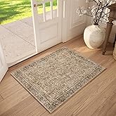 NoiFamo Washable 2'x3' Non Slip Rug Vintage Soft Low Pile Lightweight Boho Area Rugs for High-Traffic Areas (Entryway, Kitchen, Hallway), Farmhouse Decor