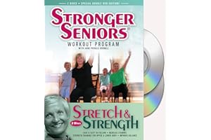 Stronger Seniors® Stretch and Strength Chair Exercise Program- Stretching, Aerobics, Strength Training, and Balance. Improve flexibility, muscle and bone strength, circulation, heart health, and stability. Developed by Anne Pringle Burnell