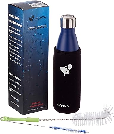 aorin vacuum insulated stainless steel water bottle