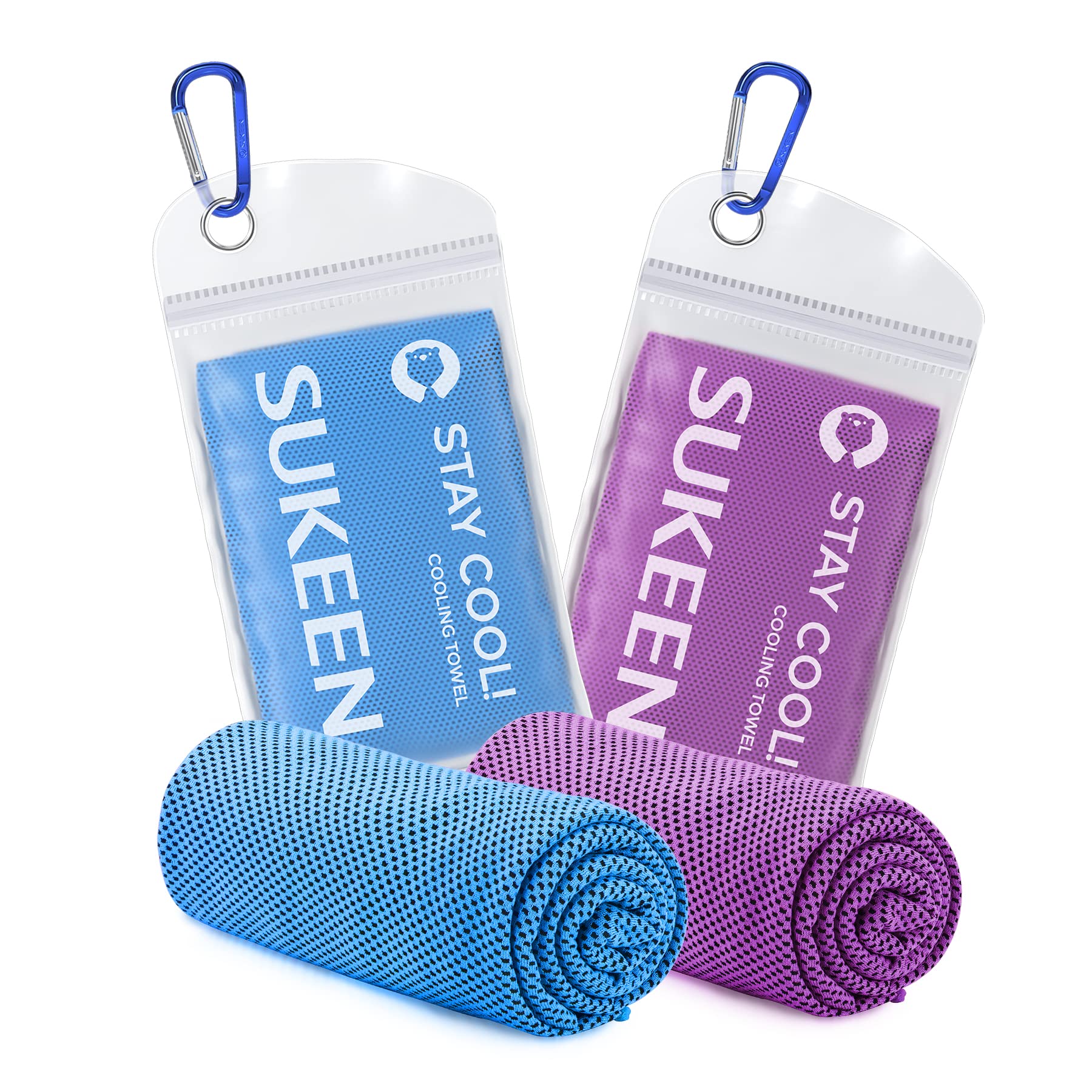 Sukeen Cooling Towel, 40"x12" Cooling Towels for Men Women, Quick Dry Ice Towel for Outdoor Work, Gym, Camping, Travel, Sweat, Yoga, Sports, Fitness