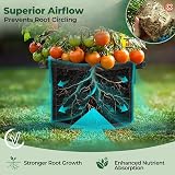 T4U 5-Pack 10 Gallon Fabric Grow Bags Heavy Duty with Handles view 6