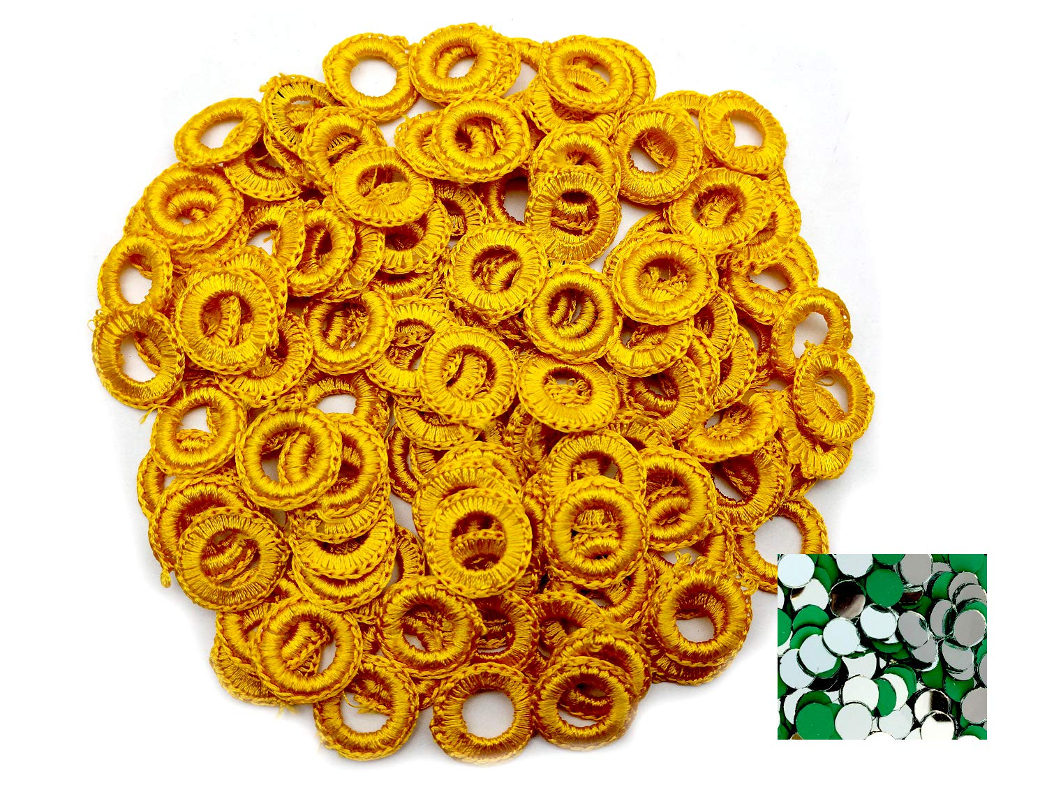 Small Mirror Frames & Mirrors for Embroidery Works,Used in CHURIDHAR