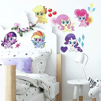 Roommates My Little Pony Let S Get Magical Peel And Stick Removable Wall Decals Amazon Com