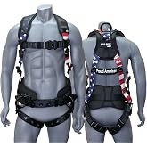 AFP Full-Body Fall-Arrest Harness with 8-Inch Support Belt | Full-body harness with an 8-inch support belt, aluminum D-rings and tongue buckles for occupational fall protection.