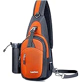 AmHoo Sling Backpack Chest Shoudler Crossbody Bag Water Resistant Hiking Daypack