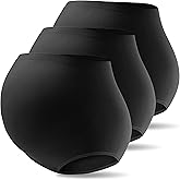 Mama Plus Women's Over Bump Maternity Underwear High Waist Seamless Pregnancy Briefs Nylon Panties Multi-Pack