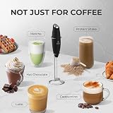 Zulay Kitchen Milk Boss Frother Wand Electric Whisk Foam Maker Black view 4