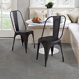 FloorPops FP3326 Tundra Peel & Stick Vinyl Floor Tiles Gray 12x12 Inch 10 Pack view 4