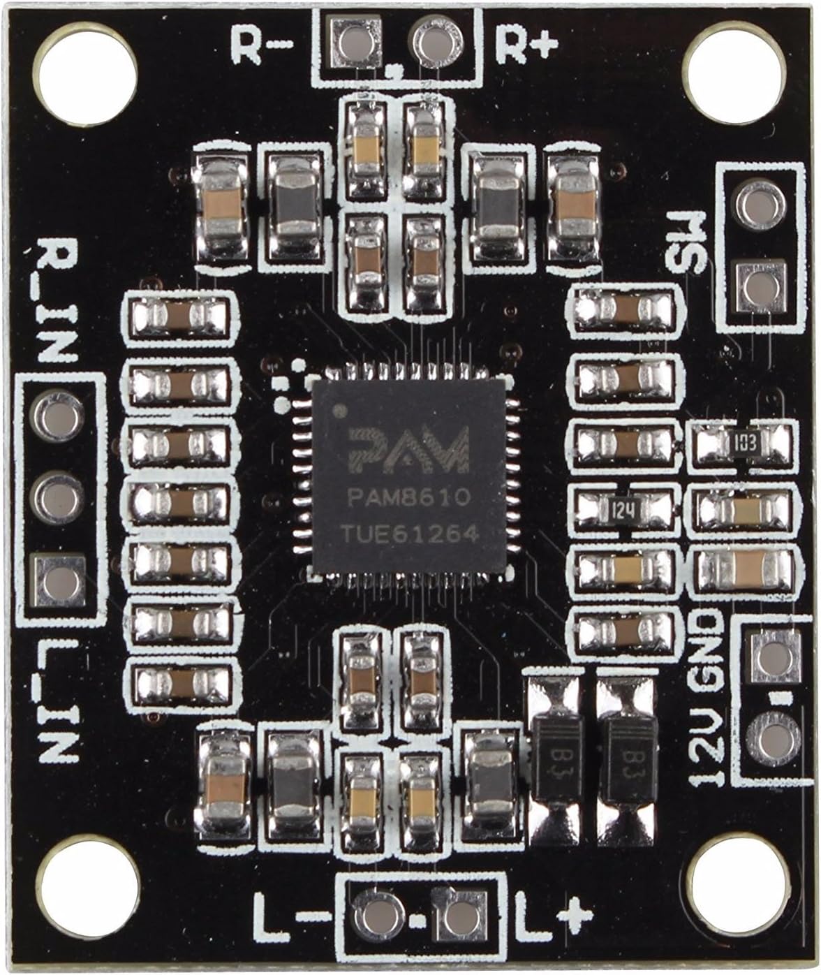 PAM8610 2 x 15W Class D Dual Channel Digital Amplifier Board 2x15W Two Channel Stereo Class D