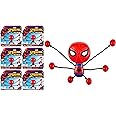 JA-RU Marvel Spiderman Toy Figure Sticky Wall Crawlers for Kids (6 Units) Super Hero Stretchy Fidget Toy. Stress Relief. Bulk Treasure Box Prizes Goody Bags for Kids Birthday. 6812-6