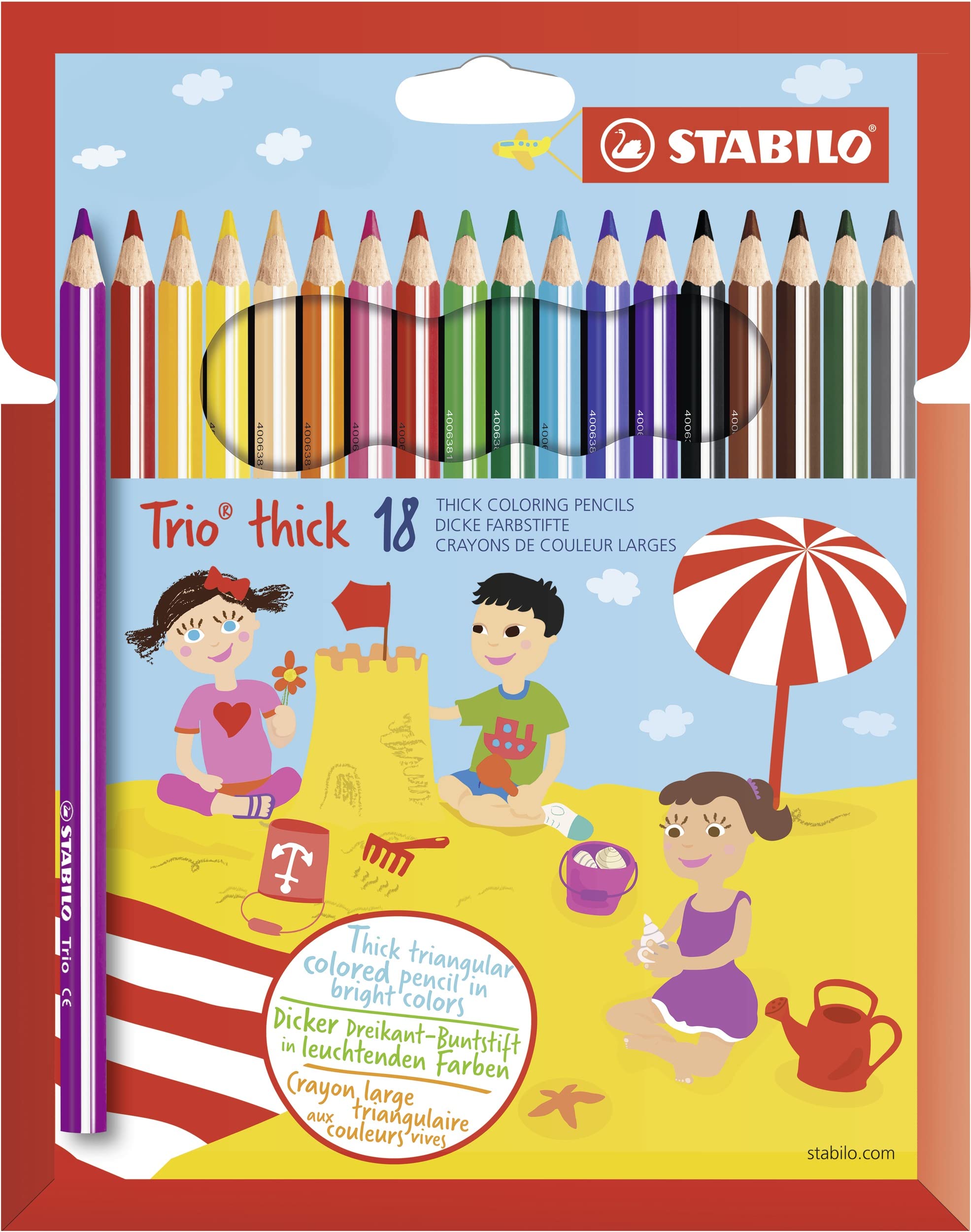 STABILO - Dreikant-Buntstift - Trio dick