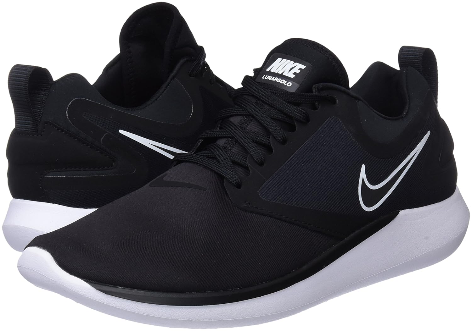 nike lunarsolo black running shoes