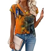 Zeagoo Womens Tops Short Sleeve V Neck Shirts Summer Dressy Casual Business Clothes Work Blouses Fashion Clothing Outfits