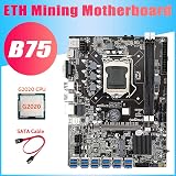 Nicfaky B75 USB Mining Motherboard G2020 CPU 12x PCIe DDR3 MSATA LGA1155 BTC view 4