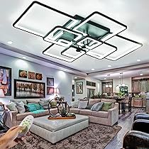 HiHiHomy Modern LED Ceiling Light,41.7in Modern Ceiling