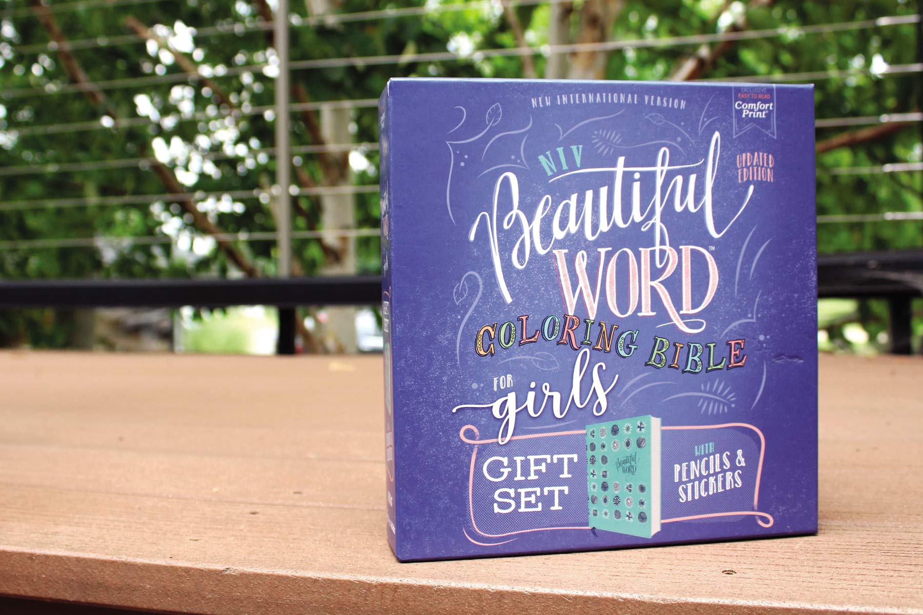NIV, Beautiful Word Coloring Bible for Girls Pencil/Sticker Gift Set, Updated, Leathersoft over Board, Teal, Comfort Print: 600+ Verses to Color NIV, Beautiful Word Coloring Bible for Girls Pencil/Sticker Gift Set, Updated, Leathersoft over Board, Teal, Comfort Print: 600+ Verses to Color Hardcover