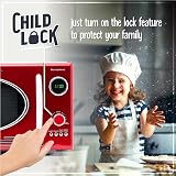 Nostalgia Retro Countertop Microwave Oven 800W 25.4L 12 Settings Red view 4