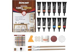Boncart Wood Furniture Repair Kit Wood Filler-Repair Scratch, Cracks, Hole, Discoloration for Wooden Door, Floor, Table, Cabinet -Restore Any Wood, Cherry, Walnut