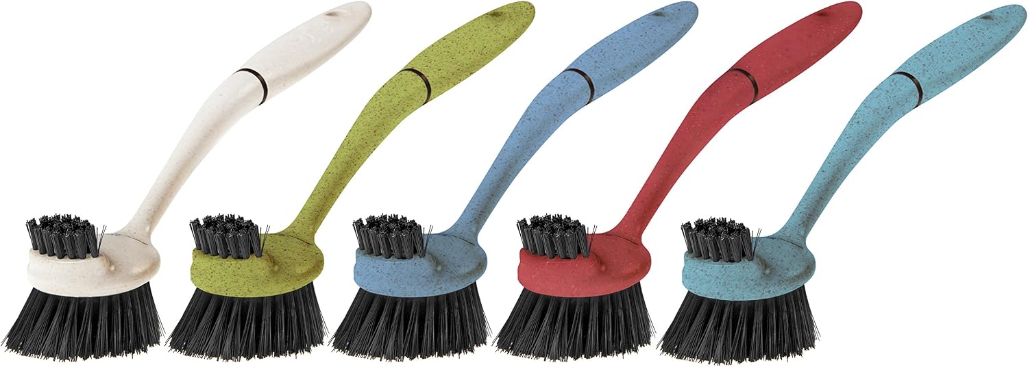 Greener Cleaner 100% Recycled Plastic Dish Brush Turquoise - Image 4