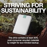 Seagate Ultra Touch 2TB External HDD USB-C Cloud White Post-Consumer Recycled view 3