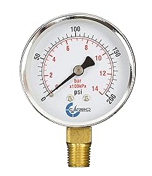 CARBO Instruments 2-1/2" Pressure Gauge, Chrome