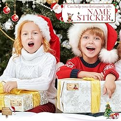 Outus 500 Pieces Christmas Tags Self Adhesive Gift