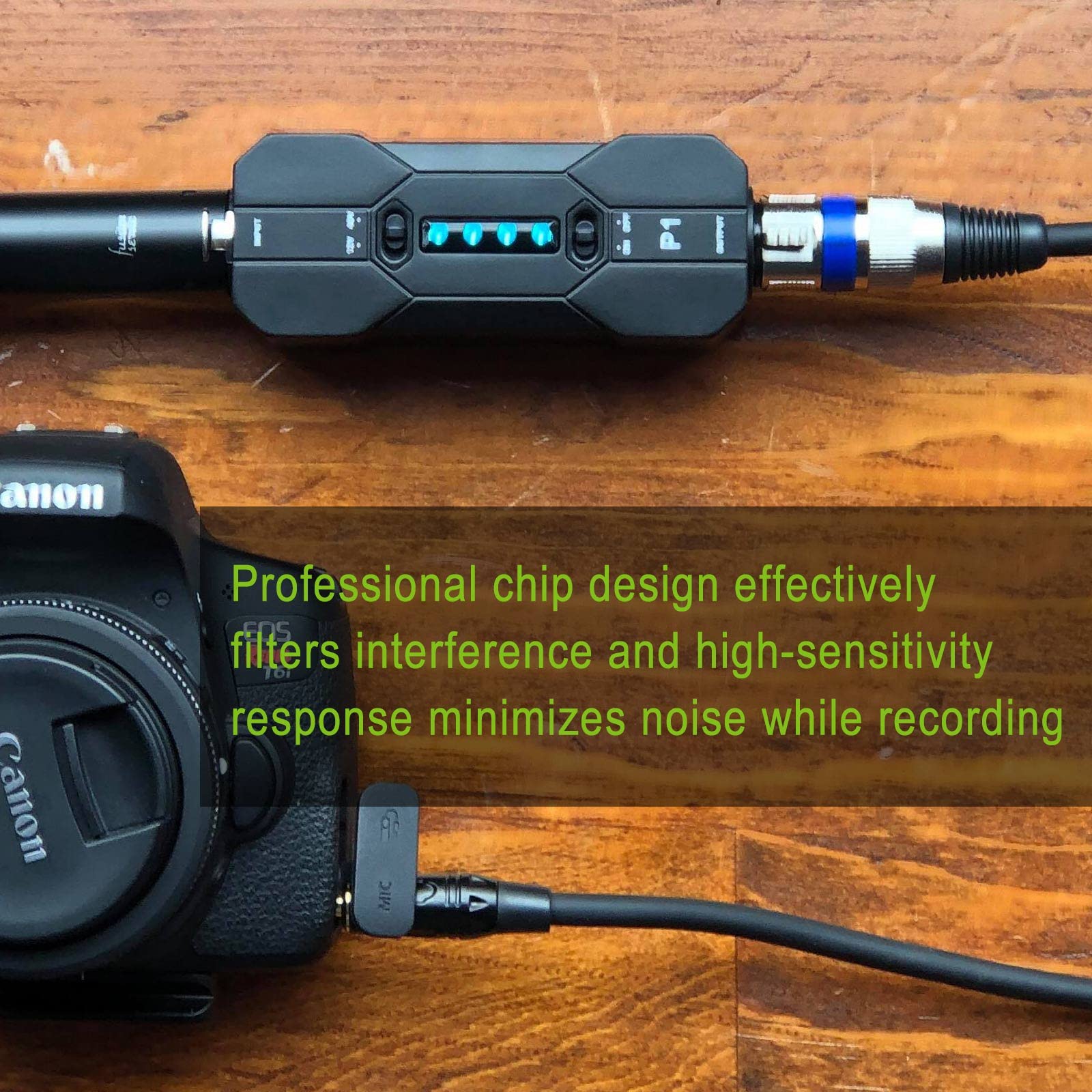 Xvive P1 Alimentazione Phantom Portatile 48V/12V - Per Microfoni A Condensatore E DI Box - Foto 2