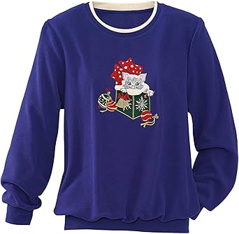 alfred dunner christmas sweatshirts